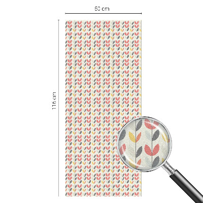 Film solaire fenêtre décoratif aspect vitrail Feuilles rétro