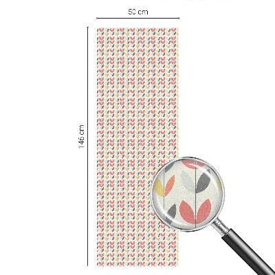 Film solaire fenêtre décoratif aspect vitrail Feuilles rétro