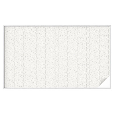 Sticker fenêtre vitrail adhésif tresse géométrique