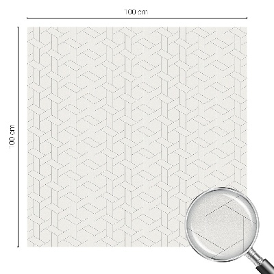 Sticker fenêtre vitrail adhésif tresse géométrique