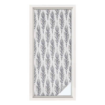 Film solaire fenêtre décoratif aspect vitrail Plumes élégantes