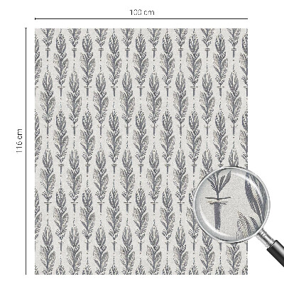 Film solaire fenêtre décoratif aspect vitrail Plumes élégantes