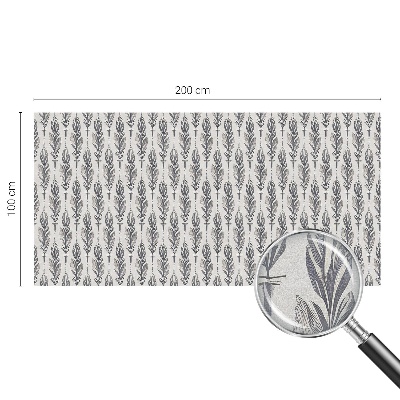 Film solaire fenêtre décoratif aspect vitrail Plumes élégantes