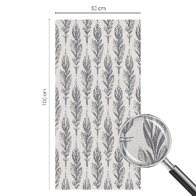 Film solaire fenêtre décoratif aspect vitrail Plumes élégantes