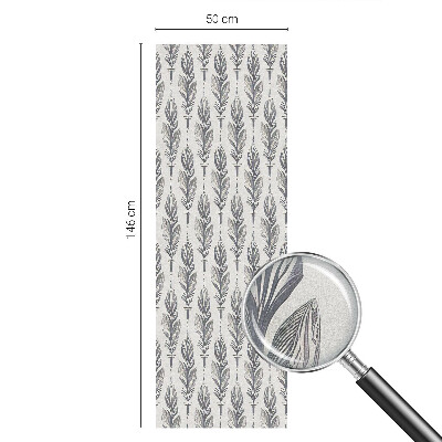 Film solaire fenêtre décoratif aspect vitrail Plumes élégantes