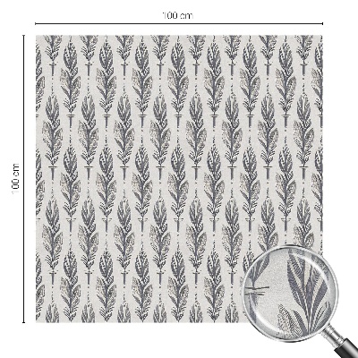 Film solaire fenêtre décoratif aspect vitrail Plumes élégantes