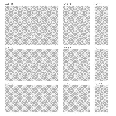 Brise-vue pour fenêtre Motif géométrique