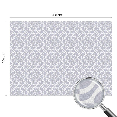 Sticker fenêtre vitrail adhésif Symétrie violette