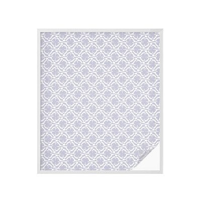 Sticker fenêtre vitrail adhésif Symétrie violette