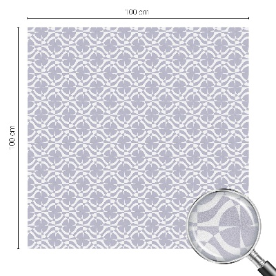 Sticker fenêtre vitrail adhésif Symétrie violette