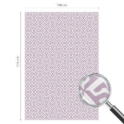 Film solaire fenêtre décoratif aspect vitrail Formes violettes