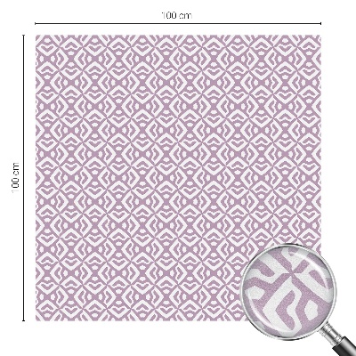 Film solaire fenêtre décoratif aspect vitrail Formes violettes