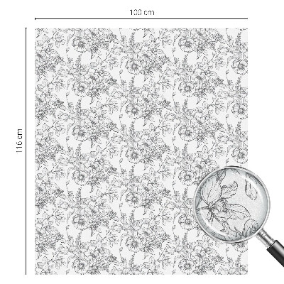 Brise-vue pour fenêtre élégance florale