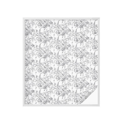 Brise-vue pour fenêtre élégance florale