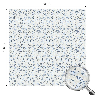 Sticker fenêtre vitrail adhésif Motif citron