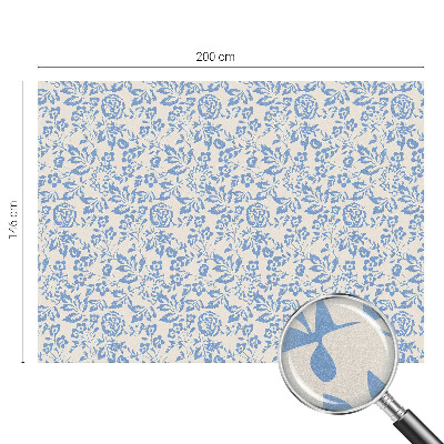 Film adhésif pour vitrage dépoli vitrail Fleurs feuilles