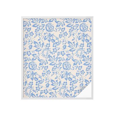 Film adhésif pour vitrage dépoli vitrail Fleurs feuilles