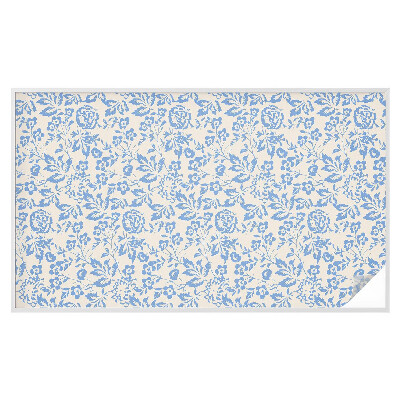 Film adhésif pour vitrage dépoli vitrail Fleurs feuilles