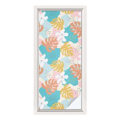 Film solaire fenêtre décoratif aspect vitrail Nature exotique