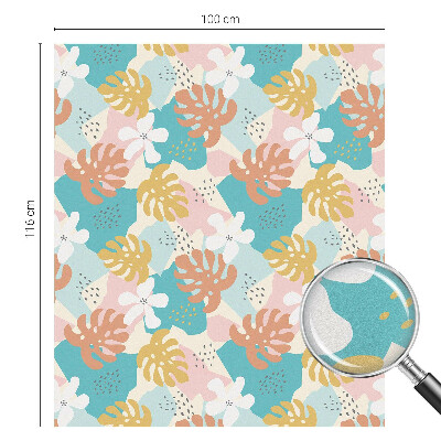 Film solaire fenêtre décoratif aspect vitrail Nature exotique