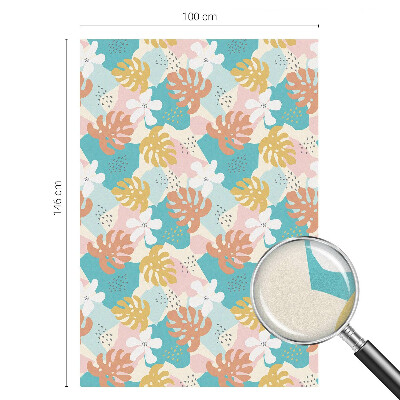 Film solaire fenêtre décoratif aspect vitrail Nature exotique