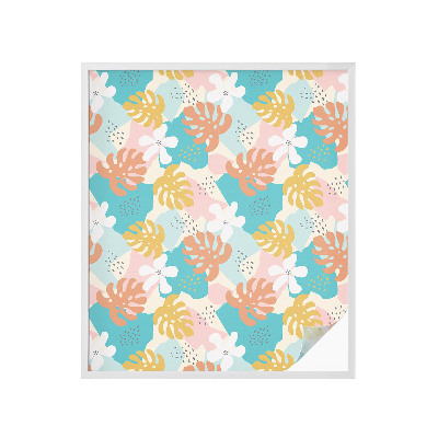 Film solaire fenêtre décoratif aspect vitrail Nature exotique