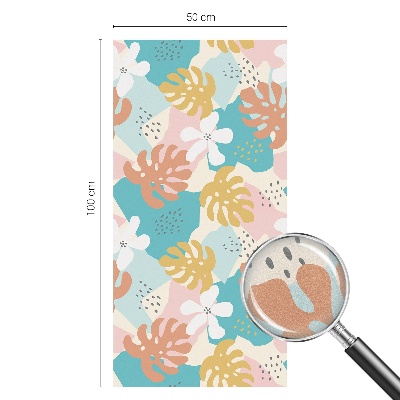 Film solaire fenêtre décoratif aspect vitrail Nature exotique