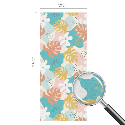 Film solaire fenêtre décoratif aspect vitrail Nature exotique