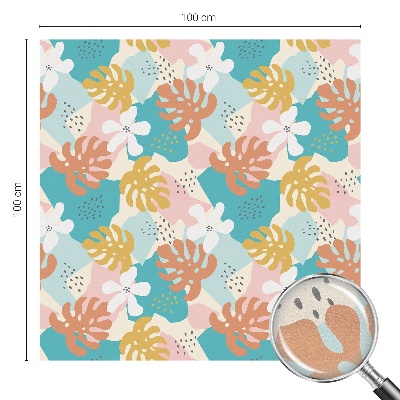 Film solaire fenêtre décoratif aspect vitrail Nature exotique