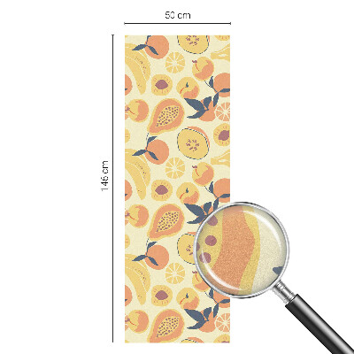 Sticker fenêtre vitrail adhésif Fruits juteux