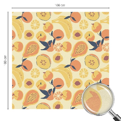 Sticker fenêtre vitrail adhésif Fruits juteux