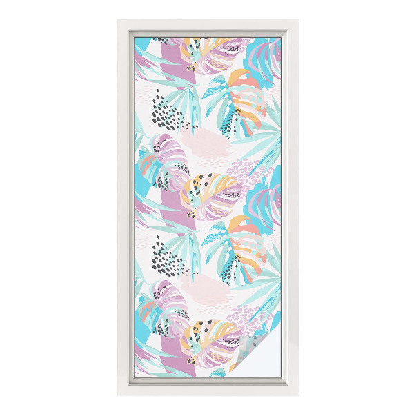 Brise-vue pour fenêtre jungle abstraite