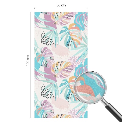 Brise-vue pour fenêtre jungle abstraite