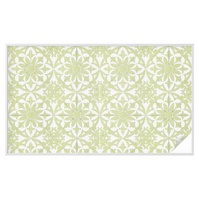 Film adhésif pour vitrage dépoli vitrail Ornement vert