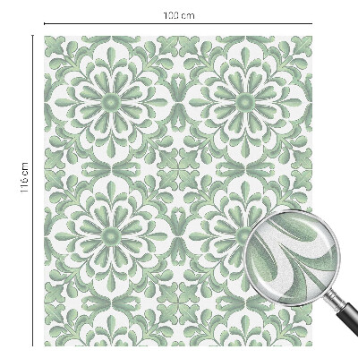 Film adhésif pour vitrage dépoli vitrail Feuilles vertes