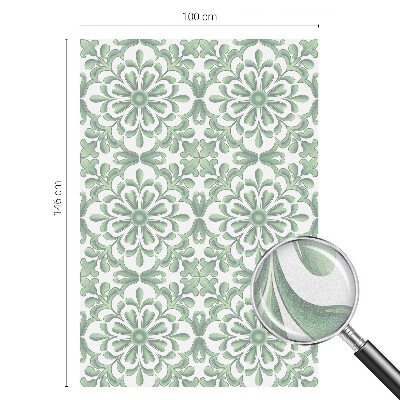 Film adhésif pour vitrage dépoli vitrail Feuilles vertes