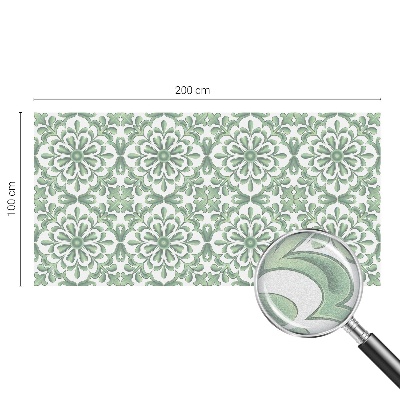 Film adhésif pour vitrage dépoli vitrail Feuilles vertes