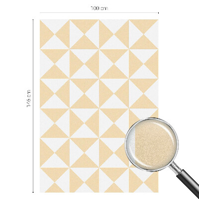 Film adhésif pour vitrage dépoli vitrail Triangles géométriques