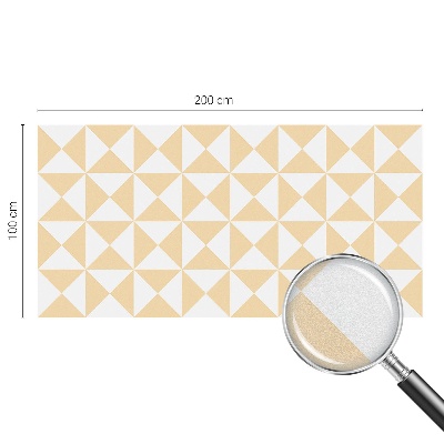 Film adhésif pour vitrage dépoli vitrail Triangles géométriques