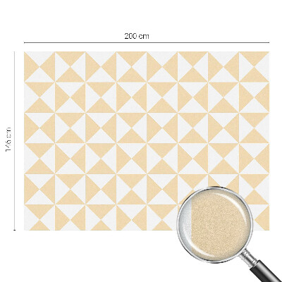 Film adhésif pour vitrage dépoli vitrail Triangles géométriques