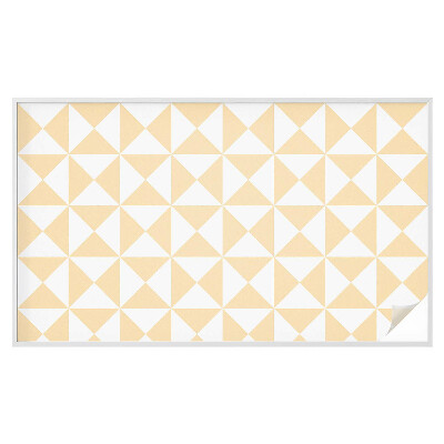 Film adhésif pour vitrage dépoli vitrail Triangles géométriques