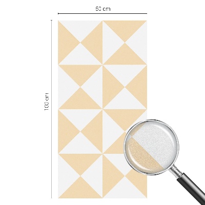 Film adhésif pour vitrage dépoli vitrail Triangles géométriques