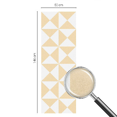 Film adhésif pour vitrage dépoli vitrail Triangles géométriques