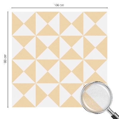 Film adhésif pour vitrage dépoli vitrail Triangles géométriques