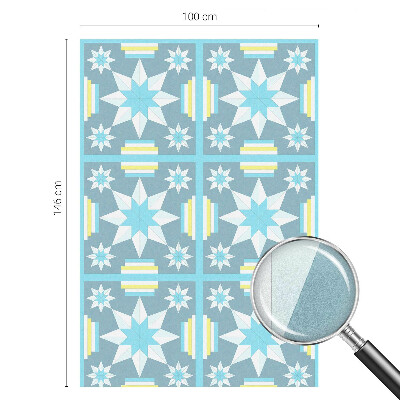 Film solaire fenêtre décoratif aspect vitrail Motif en étoile