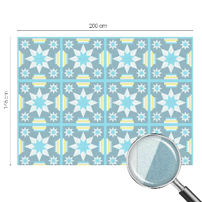 Film solaire fenêtre décoratif aspect vitrail Motif en étoile