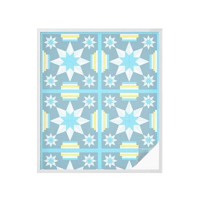 Film solaire fenêtre décoratif aspect vitrail Motif en étoile