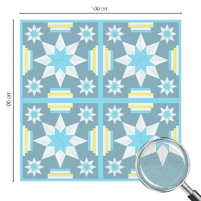 Film solaire fenêtre décoratif aspect vitrail Motif en étoile