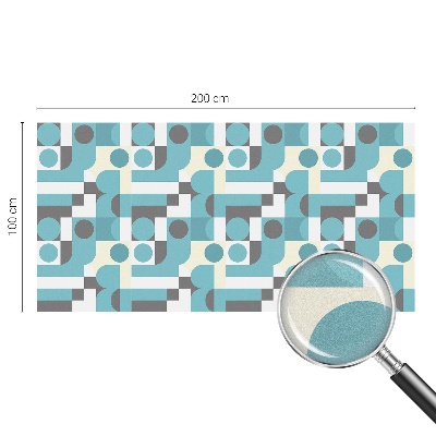 Sticker fenêtre vitrail adhésif Motifs géométriques