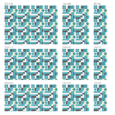 Sticker fenêtre vitrail adhésif Motifs géométriques